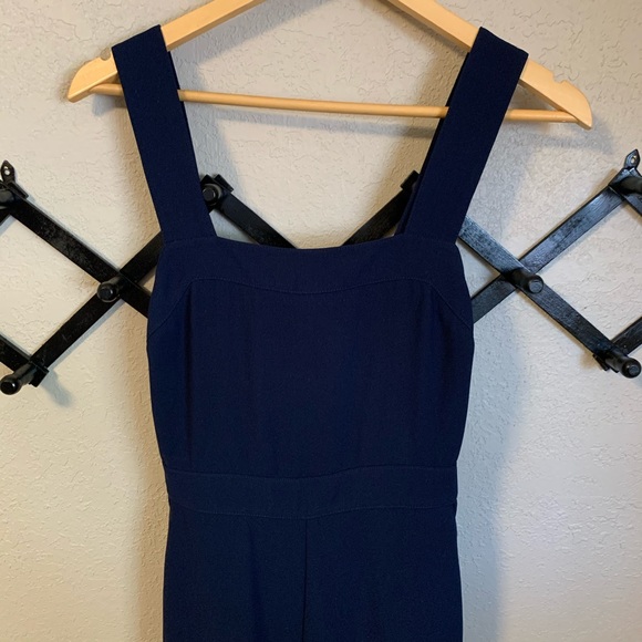 Madewell Apron Bow-Back Navy Jumpsuit - Picture 5 of 8